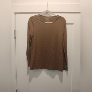 Brown long sleeve top